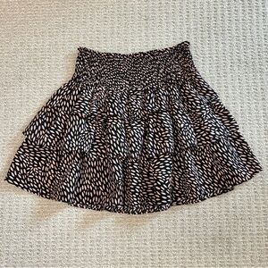 Shocked Waist Tiered Skirt